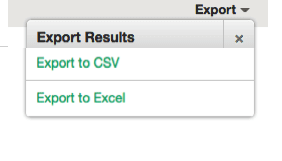Media export widget